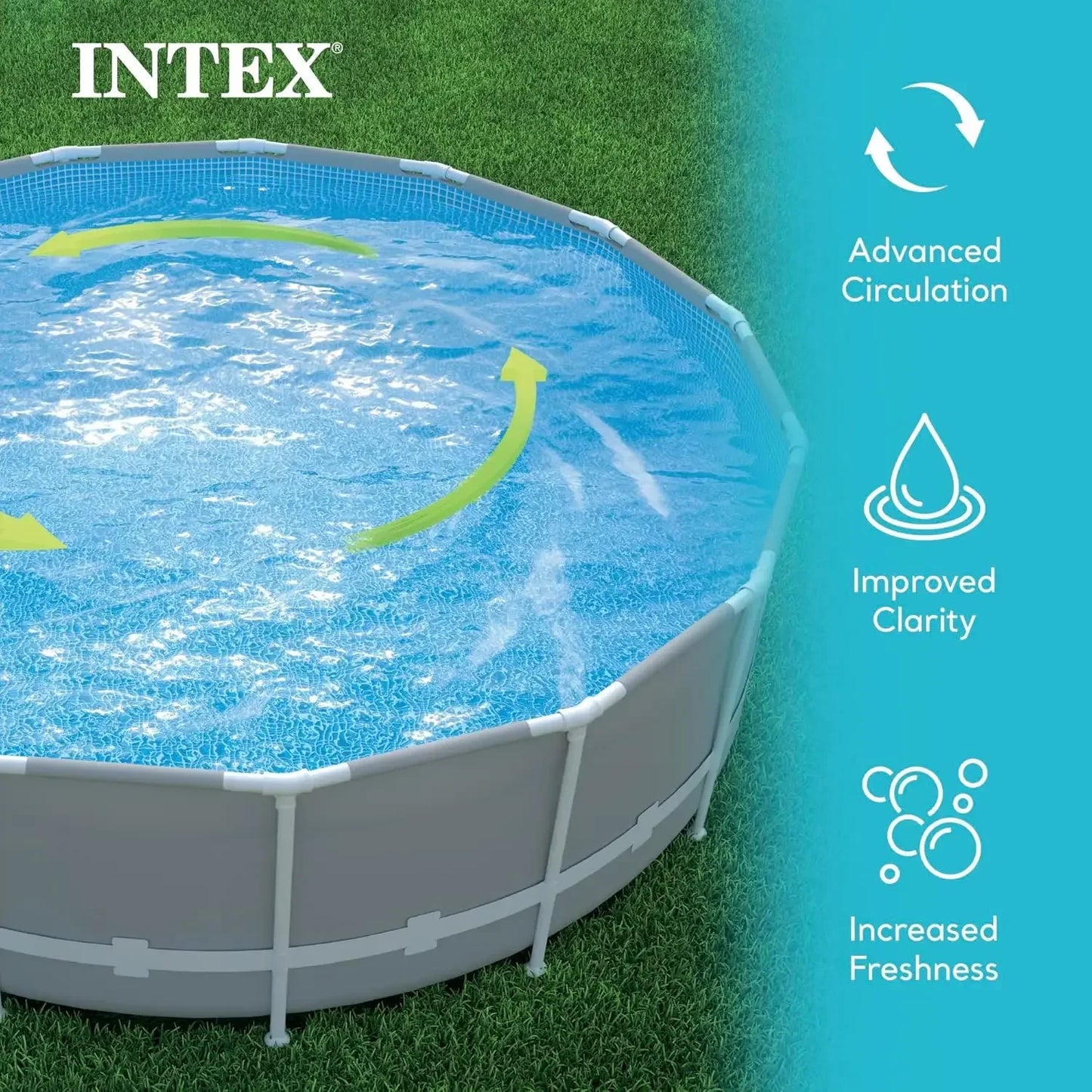 Sand Filter Pump & Saltwater System for Up to 15,000 Gal Pools, Krystal Clear - Automatic Algae Control & Above-Ground Swimming