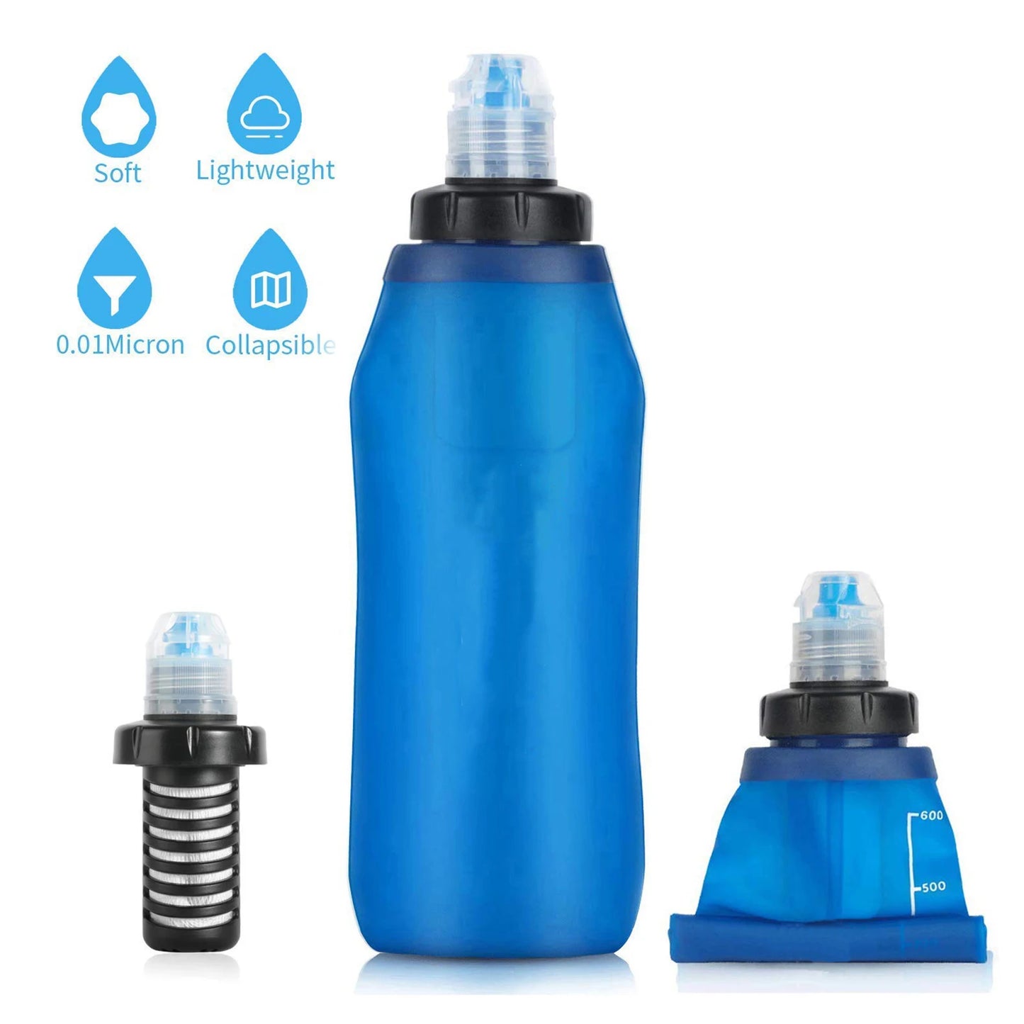Purifying Survival Water Filter Bottle For Drinking Water