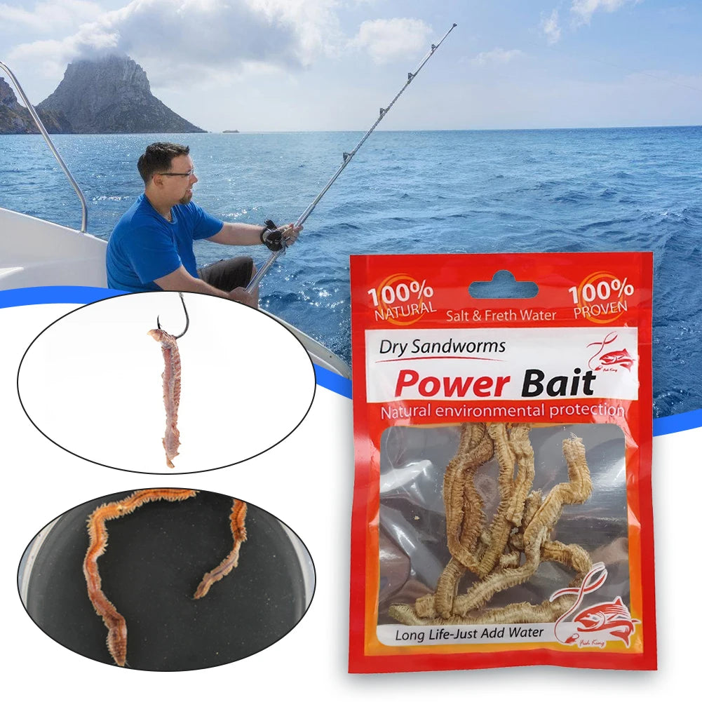 Dry Sandworms Fishing Lures