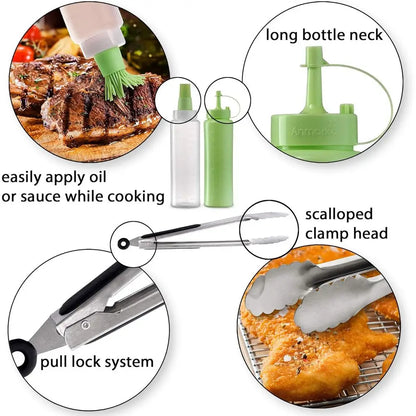 Griddle Accessories Kit Metal Utensil for BBQ Grill Top