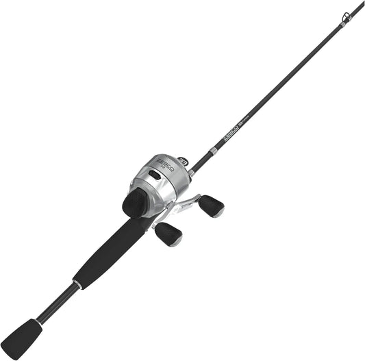 Spin cast Fishing Combo with Anti-Reverse Clutch, 6-Foot Rod
