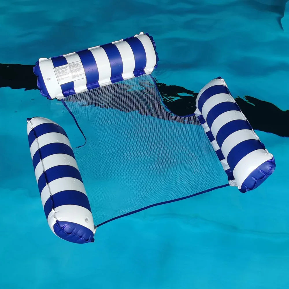 1/2pcs Water Hammock Recliner Inflatable Floating Swimming Mattress Sea Swimming Ring Pool Party Toy Lounge Bed For Swimming