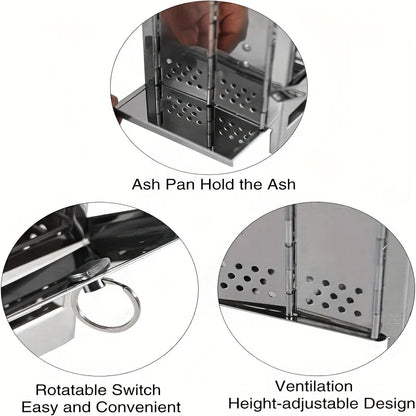 Portable Stainless Steel Firewood Stove