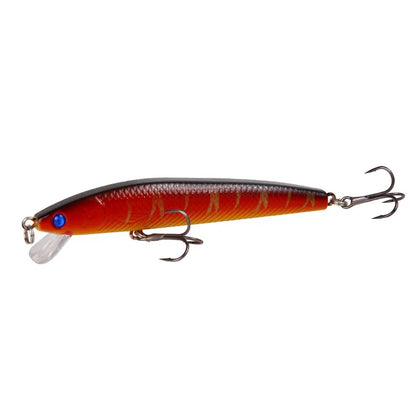 10Pcs Long Tail Minnow Fishing Lure 10cm 9g