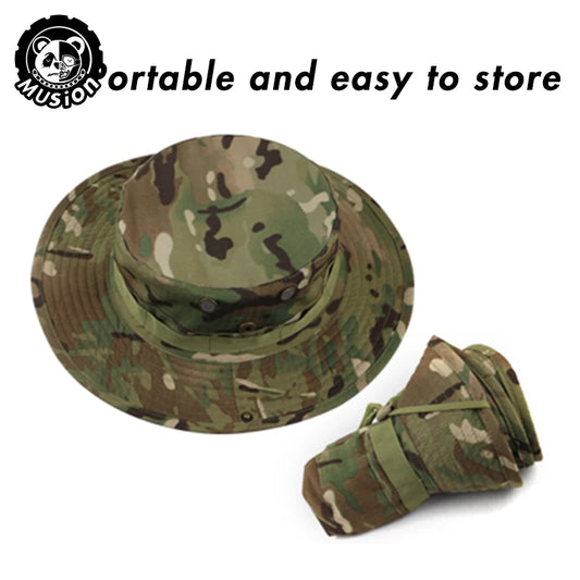 Camouflage Wide Brimmed Boonie Cap