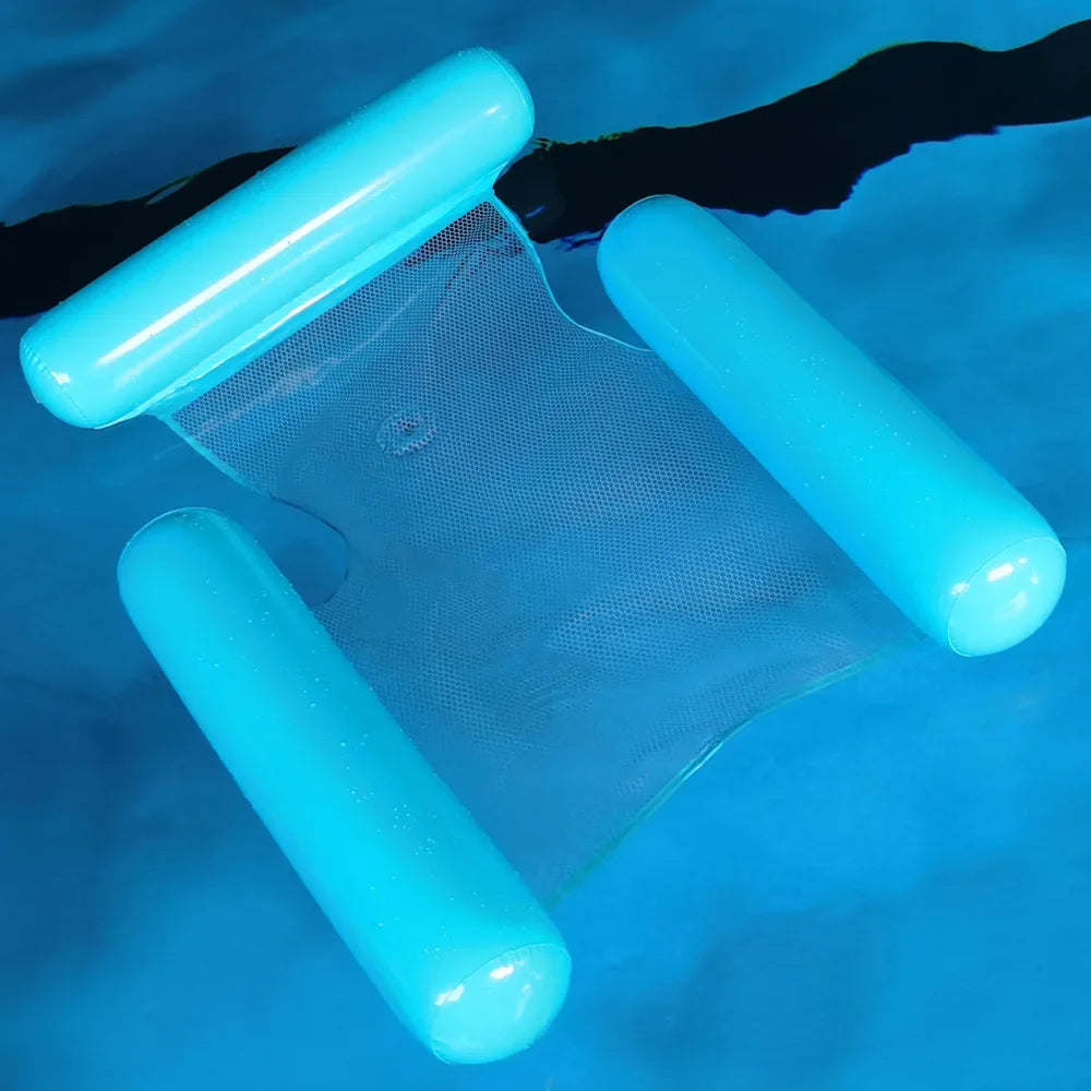 1/2pcs Water Hammock Recliner Inflatable Floating Swimming Mattress Sea Swimming Ring Pool Party Toy Lounge Bed For Swimming