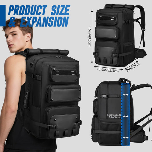Large Capacity Backpack Expandable Multilayer