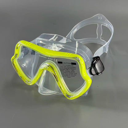Large frame silicone face mask snorkeling mask for adults, men and women