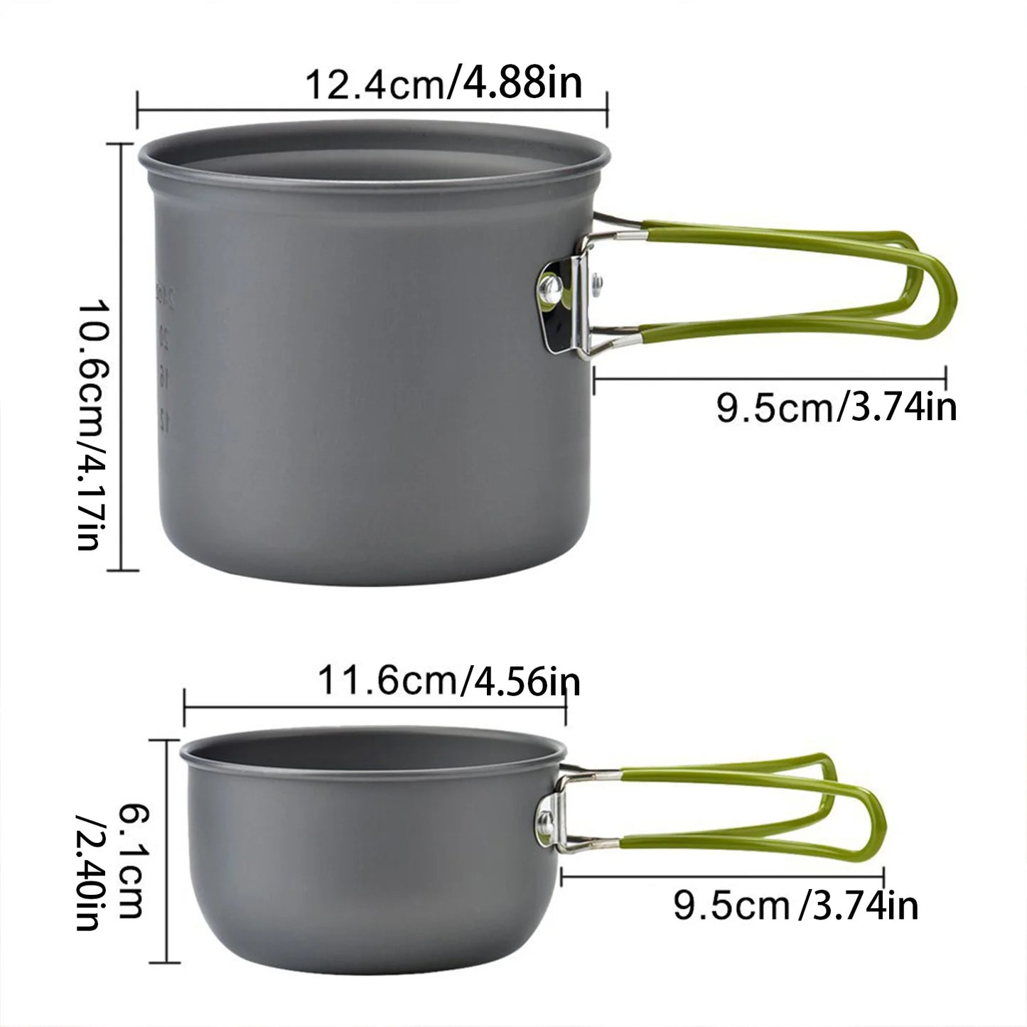 Portable Cook Gear Aluminum Alloy Cookware Sets