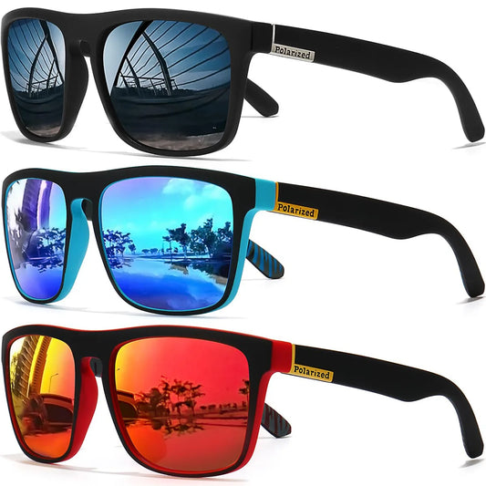 Black Polarized Square Sunglasses Men Women Fashion Classic