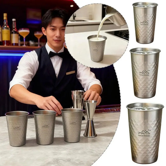304 Stainless Steel Cup Set Camping Cup 4/6/8PCS