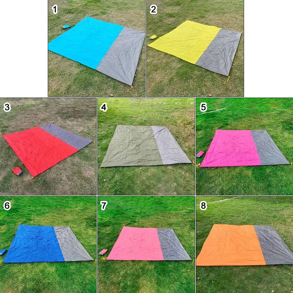 200*210cm Waterproof Tent Floor Tarp Picnic Mat