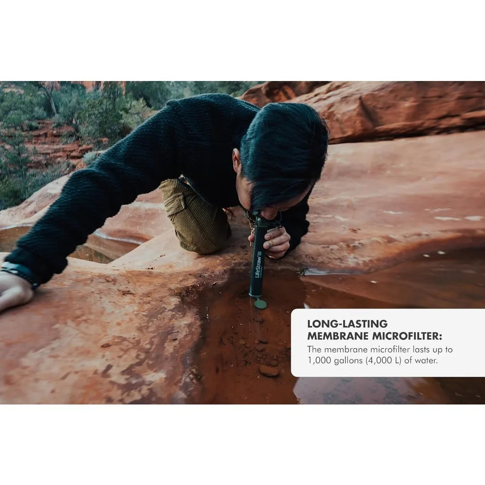 Personal Water Filter for Hiking, Camping, Travel,