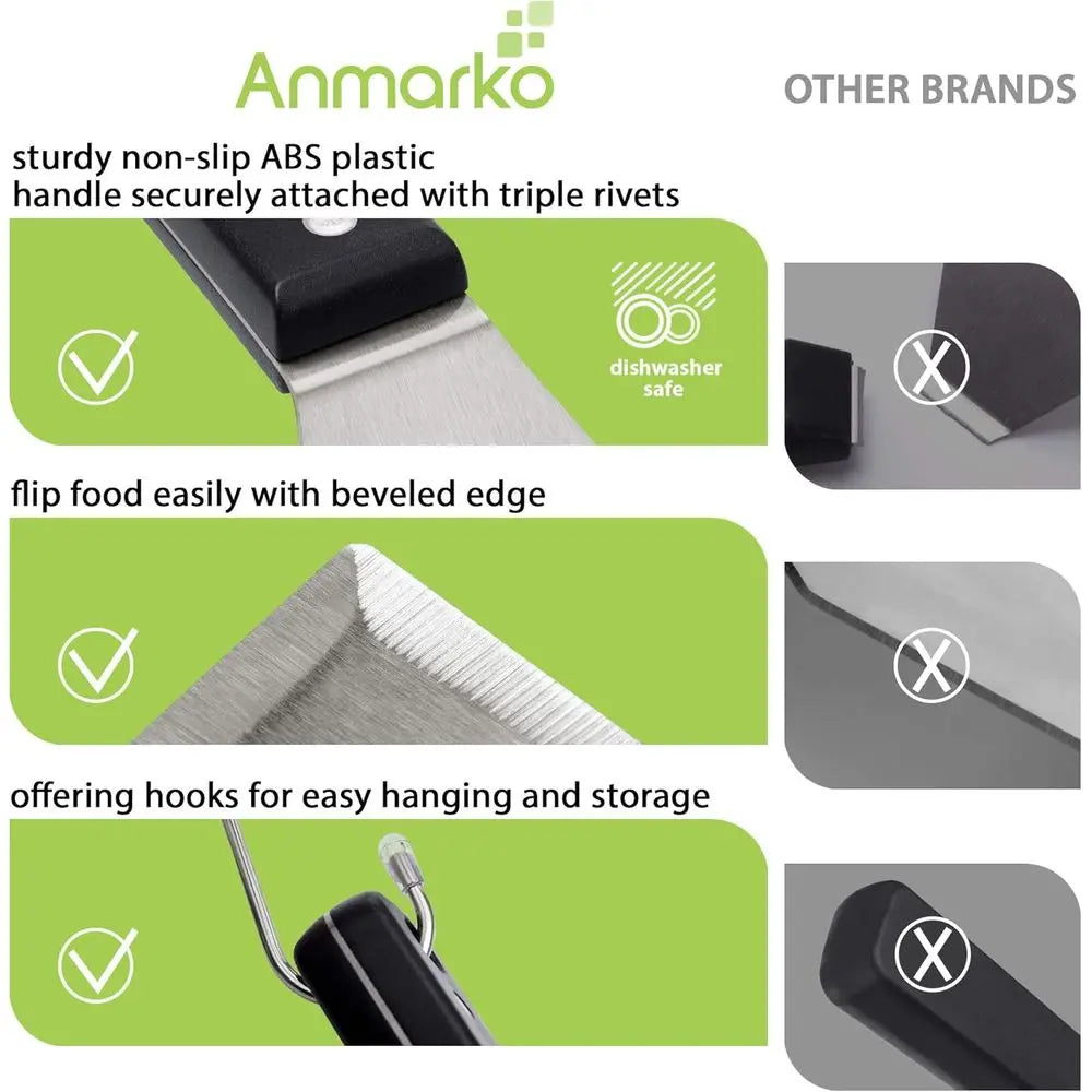 Griddle Accessories Kit Metal Utensil for BBQ Grill Top