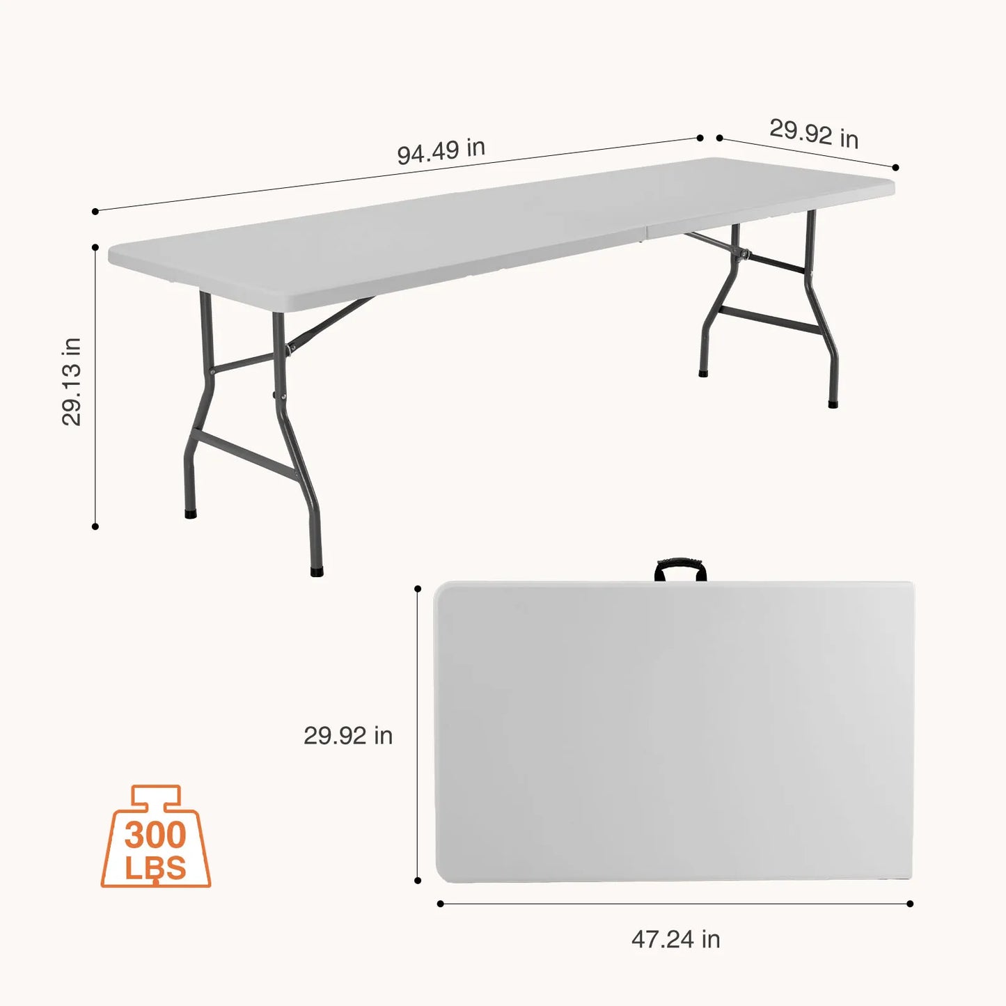 JHK Portable Folding Outdoor Indoor Table