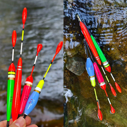10 PC Fishing Float Set 3-6g Nano Material Streamline Design
