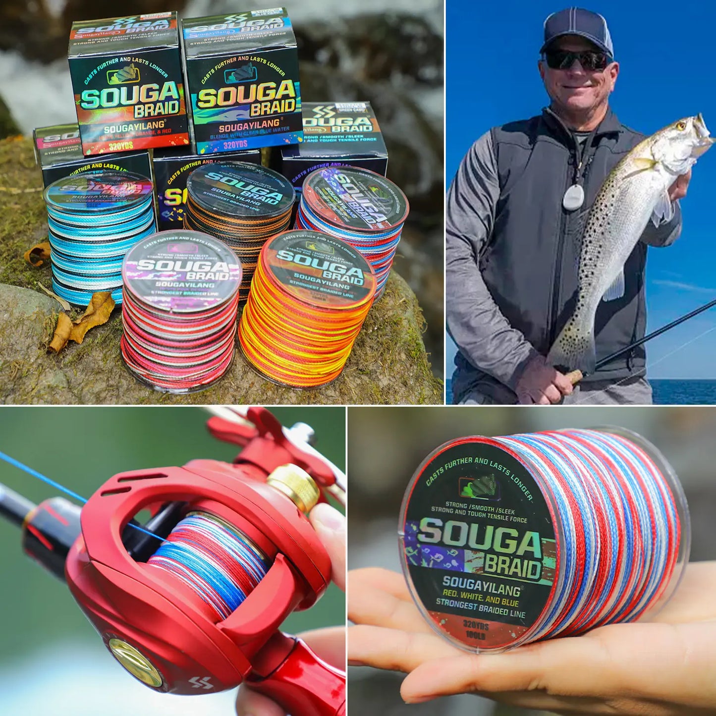 4 Strand Braided Fishing Line 300M