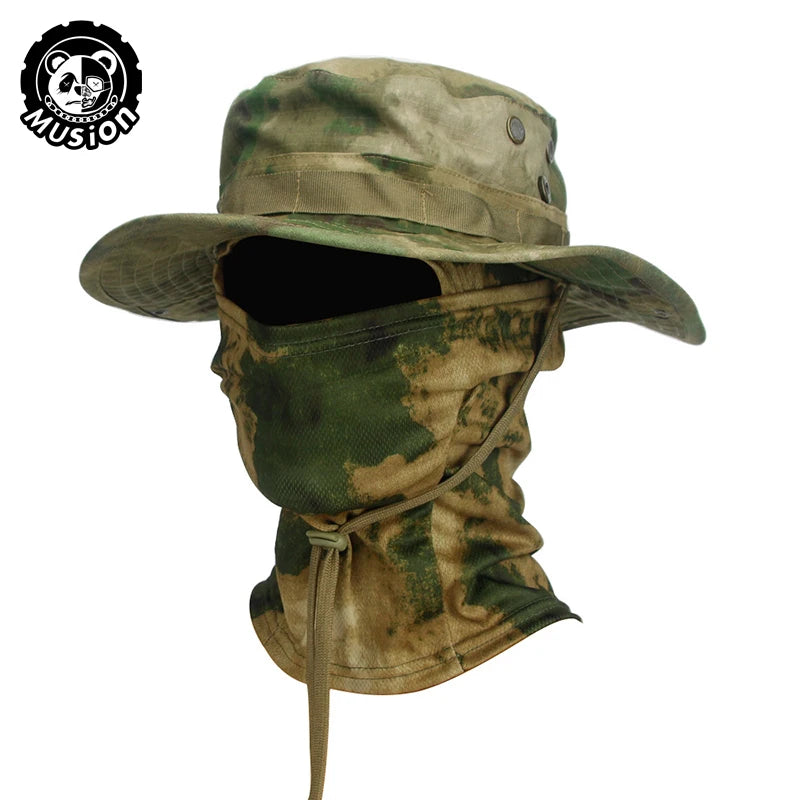 Camouflage Wide Brimmed Boonie Cap