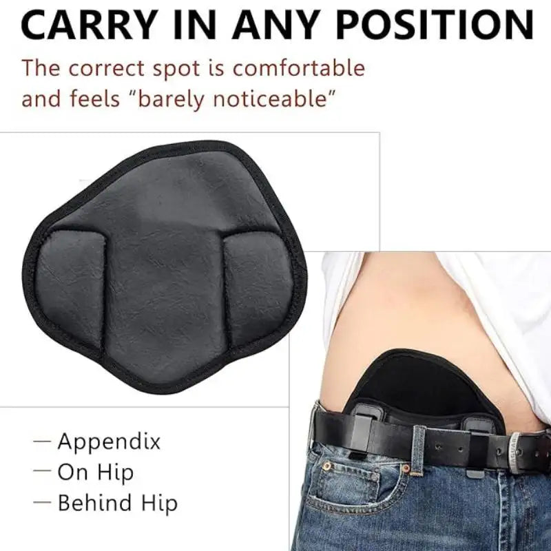 Men's gun holster PU leather hidden gun bag g 17 19 1911 43X Men's hidden carrying gun holster