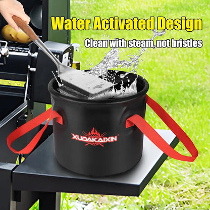 Bristle-Free Grill Brush with Steam Cleaning,