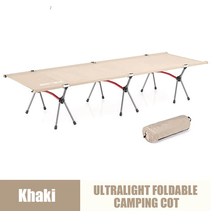Camping Cot with Leg Extenders Ultralight Aluminum Alloy