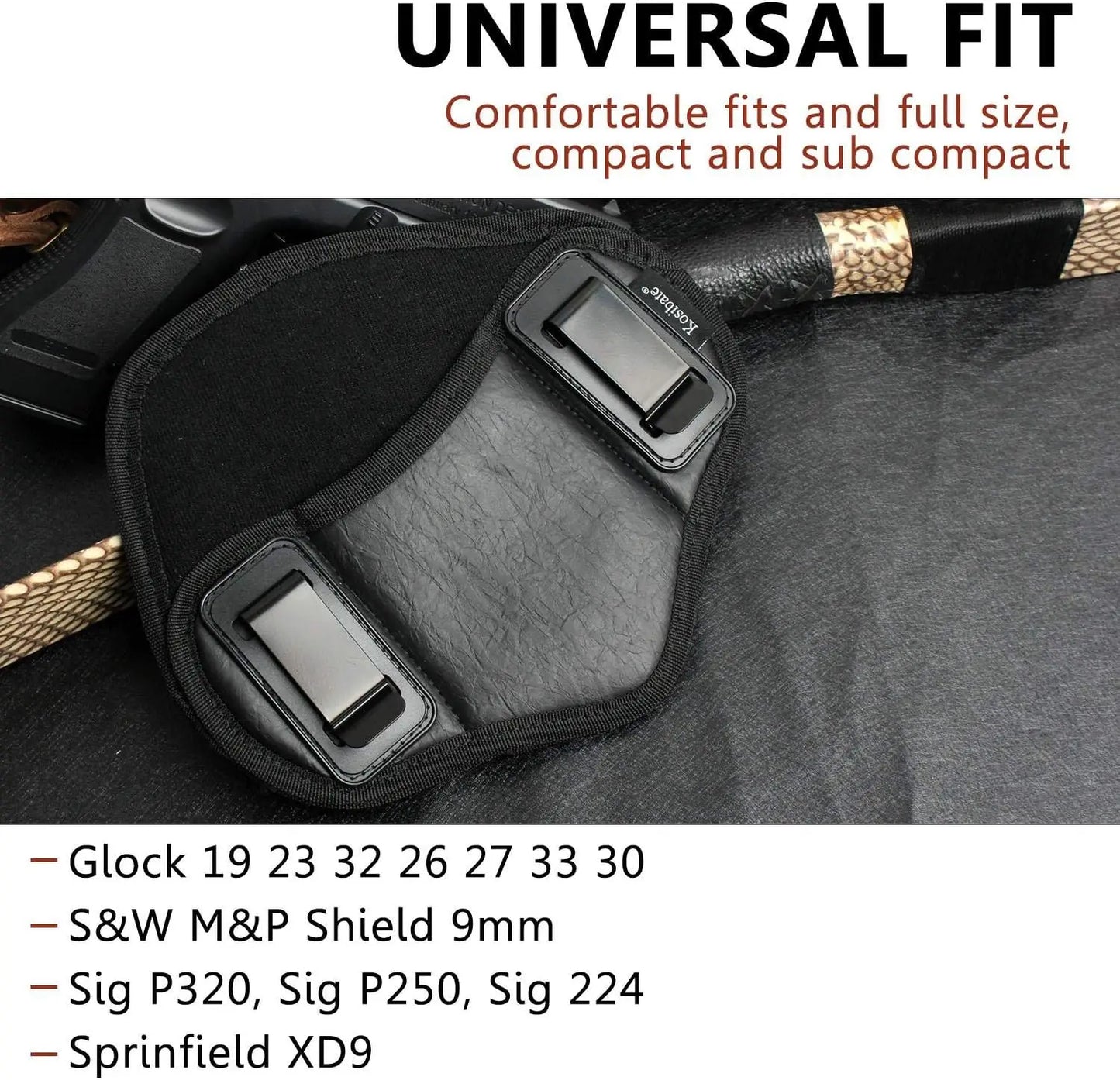 Men's gun holster PU leather hidden gun bag g 17 19 1911 43X Men's hidden carrying gun holster