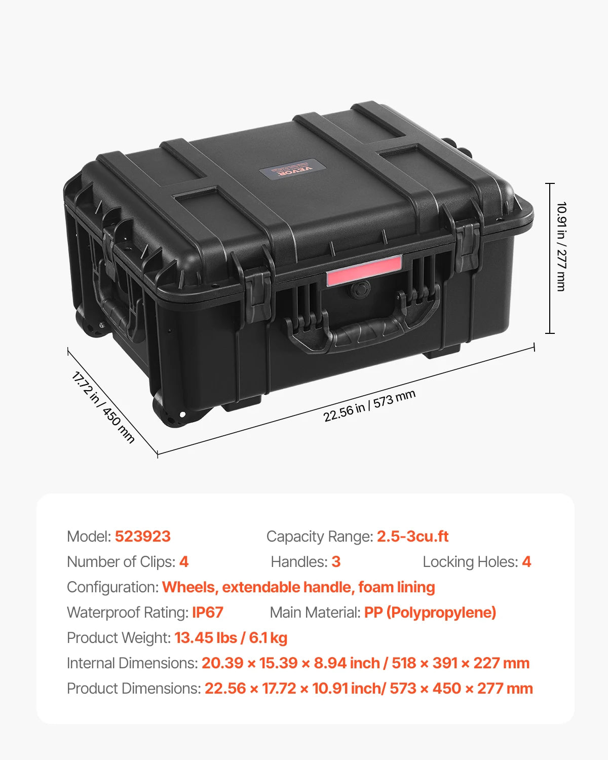 IP67 Weatherproof Heavy Duty Protective Case
