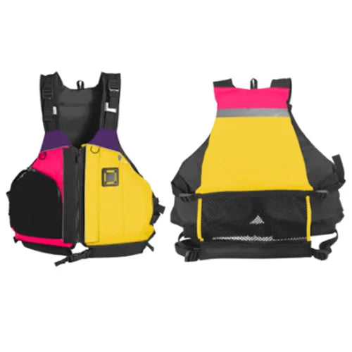 Kayaking Life Vest with Mesh High Back Kids Adult