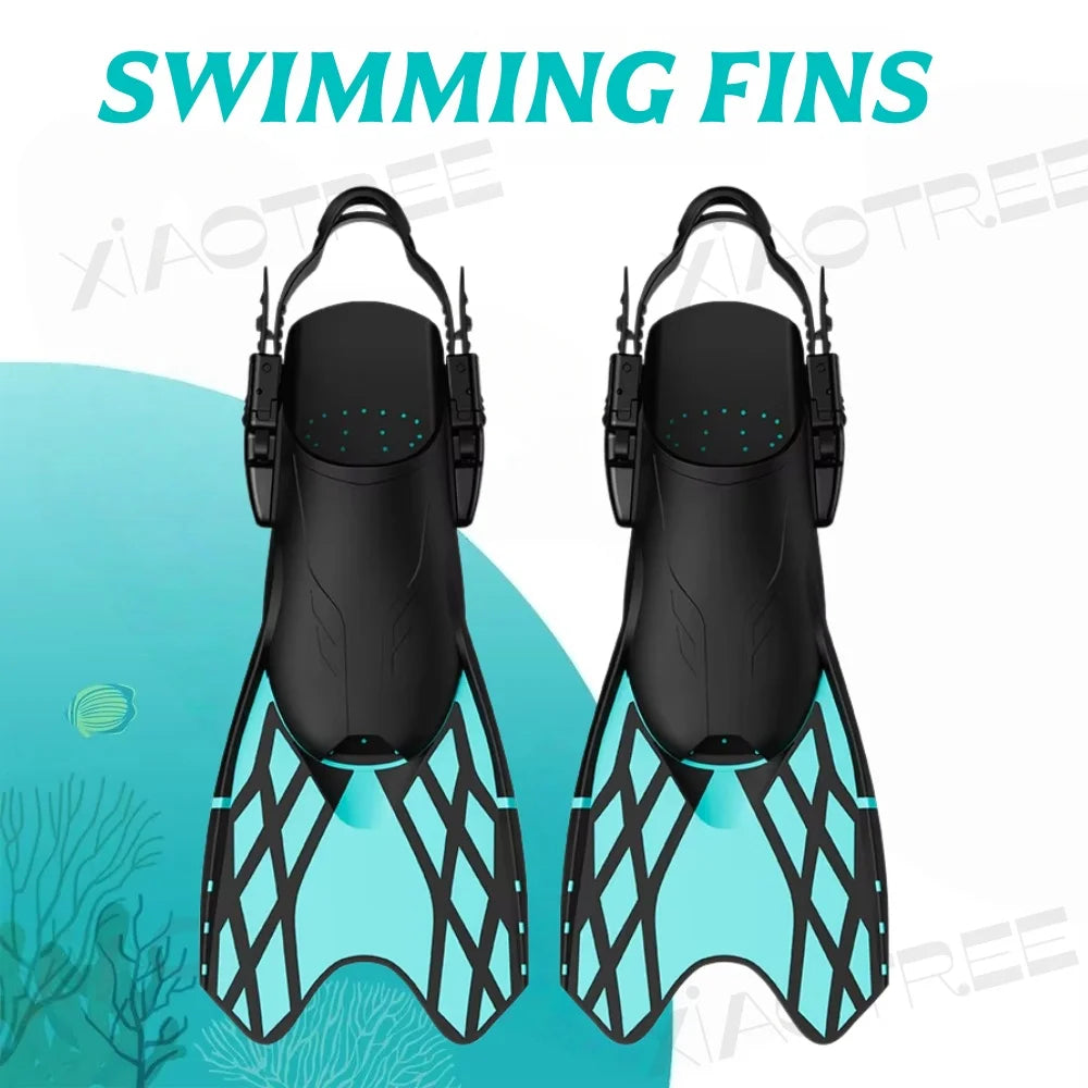 Snorkel / Swimming Flippers Open Heel Travel Size Adult Men/ Women