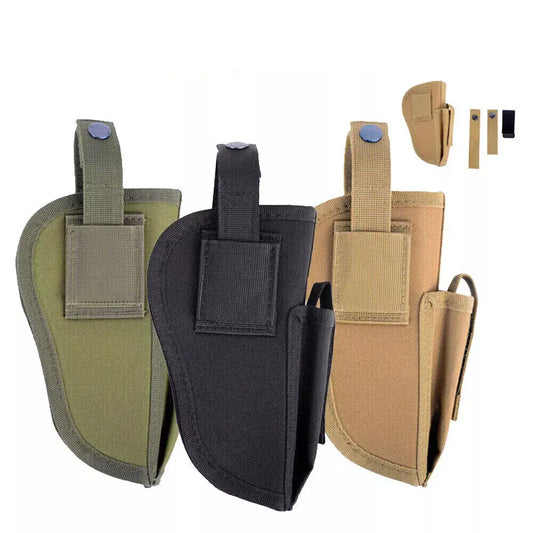 Tactical MOLLE Gun Pouch Holster Left / Right Universal